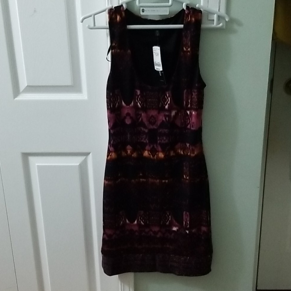 Multicolored Tight FIghted  Dress